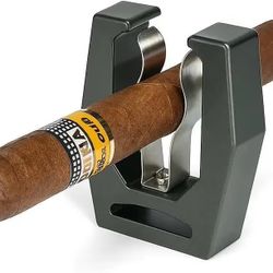 GYHZ Magnetic Cigar Holder for Golf, Beach, Fishing & Outdoor Adventures – Strong Aluminum Alloy & Stainless Steel Cigar Clip with Hook & Loop Strap, 