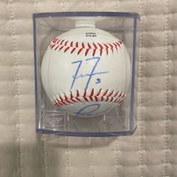 Freddie Freeman and Rojas Signed Baseball