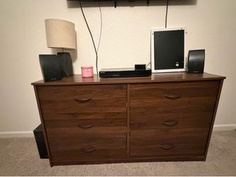 6-Drawer Brown Dresser