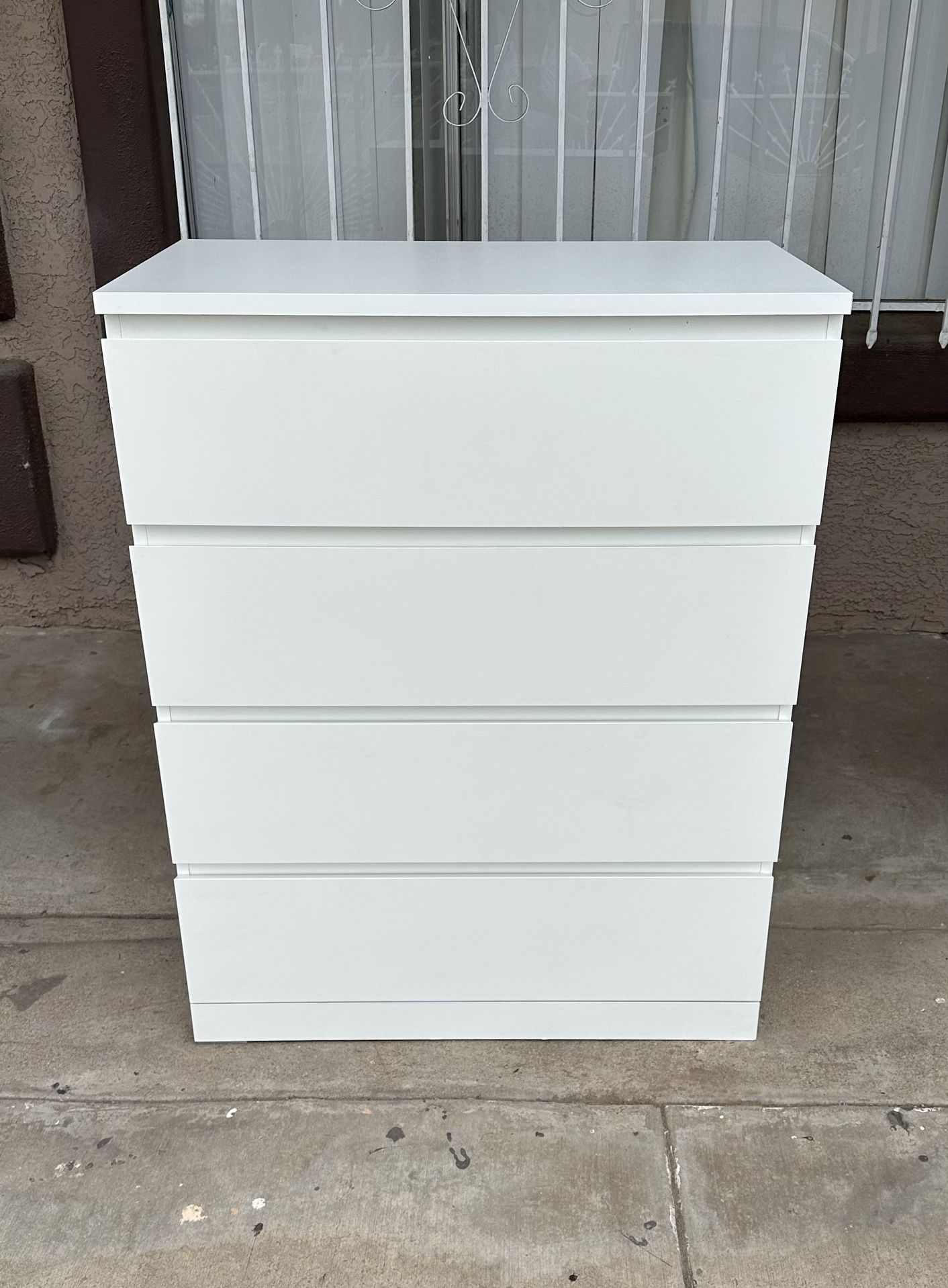 ikea 4 drawer white dresser FOTOSOK Dresser, for Bedroom, Small Dresser Chest of Drawers anchoring kit is included for you to anchor your chest of drawers to the wall. IKEA White 4-Drawer Dresser