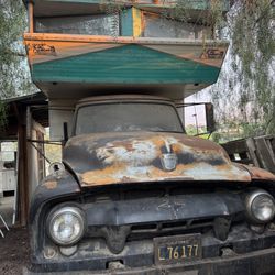 1959 Ford F500 And 1960s Camper 