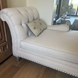 Bassett down feather chaise chair