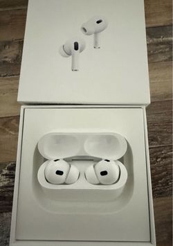 Apple - AirPods Pro 2, Wireless Active Noise Cancelling Earbuds with Hearing Aid Feature - White