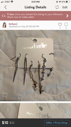 Charming charlie earrings set of 3