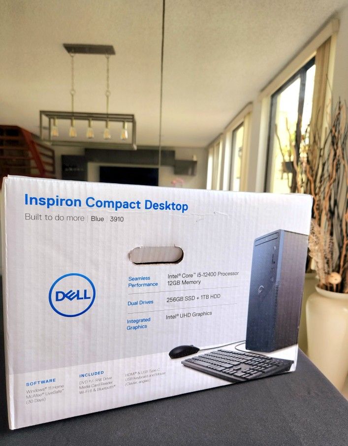 Inspiron Compact Desktop Sealed Box 1 Year Dell Warranty