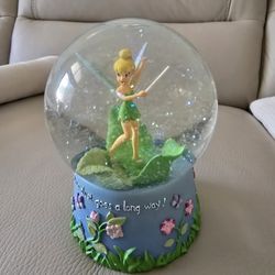 Disney Tinkerbell From Peter Pan Snowglobe Music Box