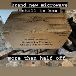 brand new Microwave box never opened $225