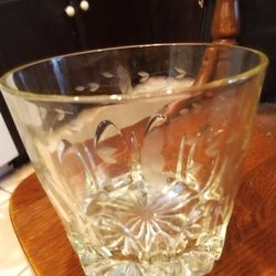 Princess House Ice Glass Bucket Vintage