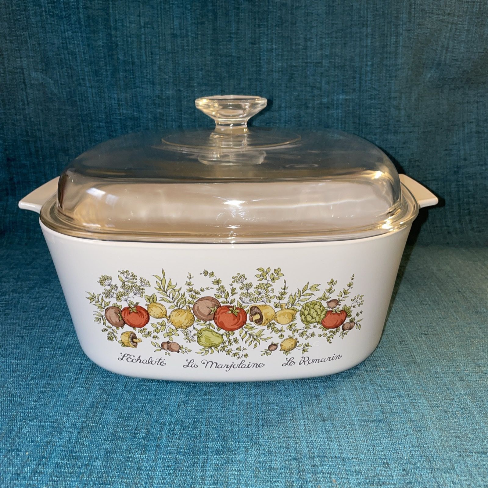 Baking Dish Corning Ware Spice Of Life Quart Corelle Vintage