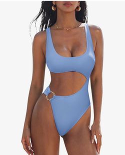 Blue Monokini- Size Large