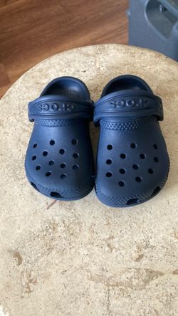 CROCS Toddler C5 Navy Blue Clean