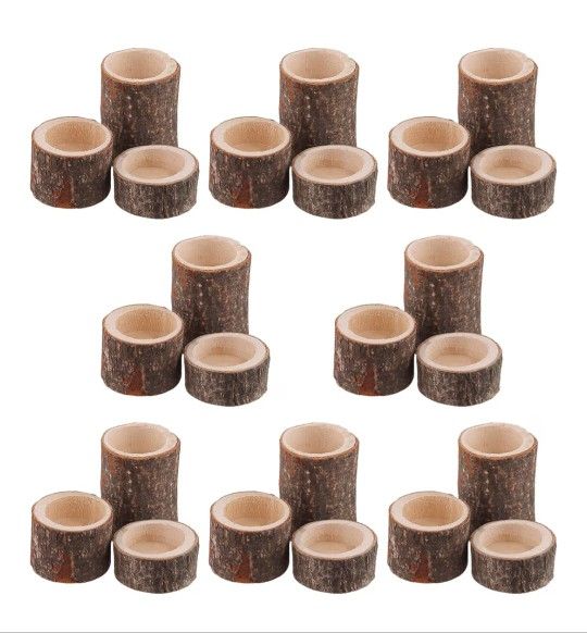 Rustic Wooden Wedding Tealight Holders