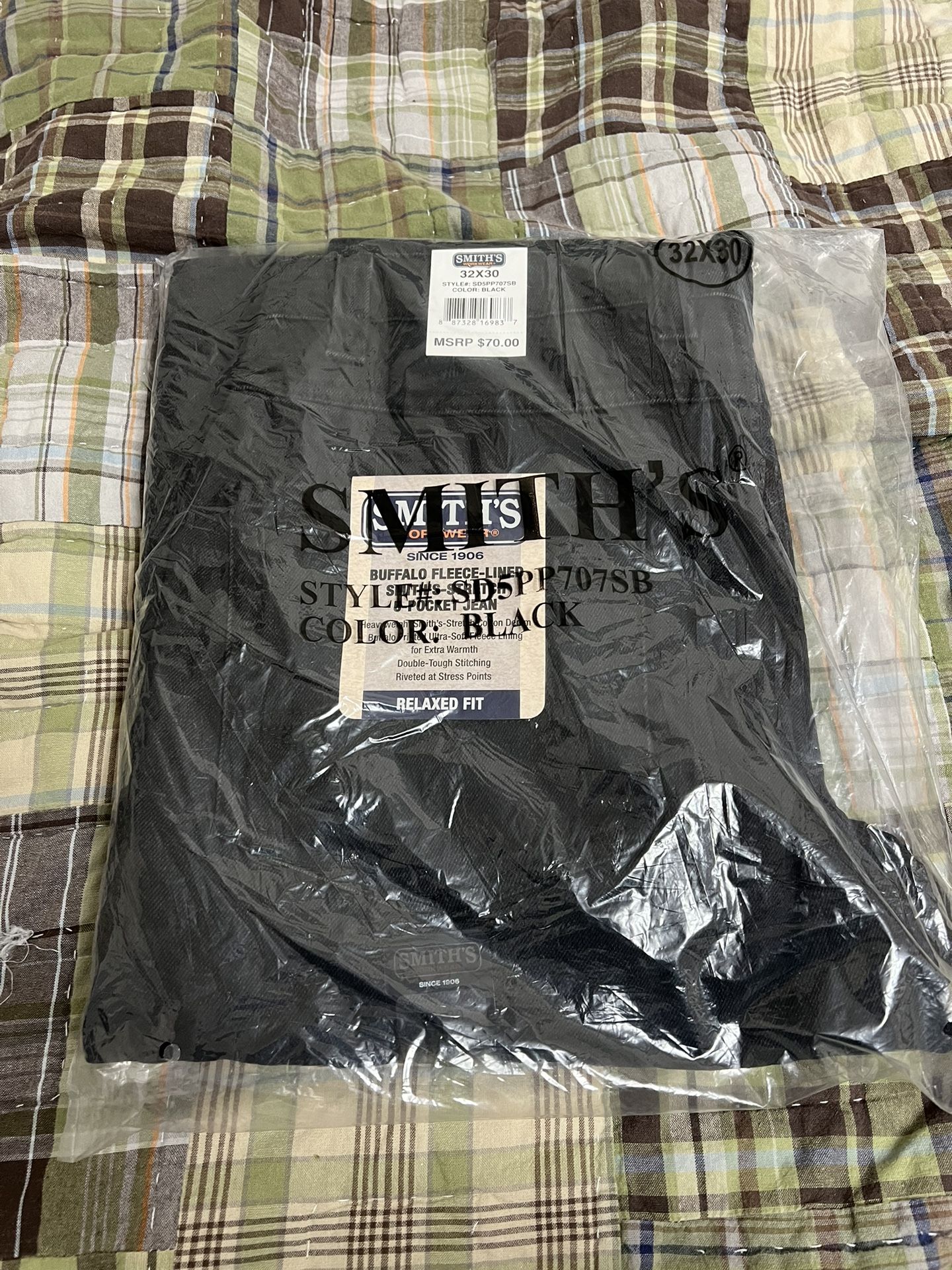 Smiths Fleece Lined Jeans NWT 32/30