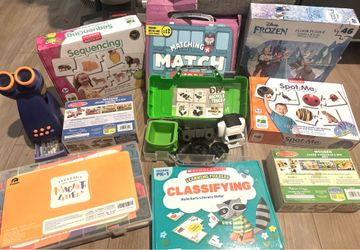 STEM and learning lot of items for kids