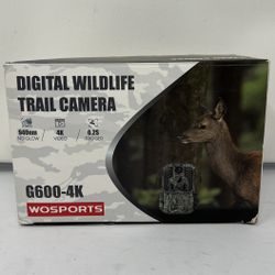 WOSPORTS Trail Camera, 48MP 4K 0.2S Trigger Motion Activated