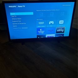 roku smart tv 34”