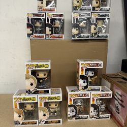 POP! Rocks Metallica/The Police/ Motley Crue/ KISS Partial and Complete Sets Bundle