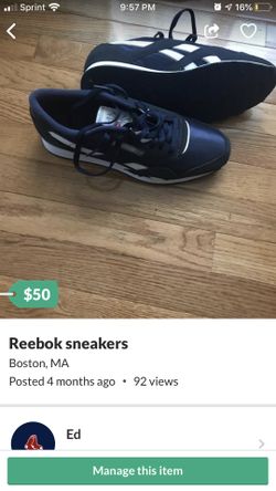 New Reebok sneaker ( blue)