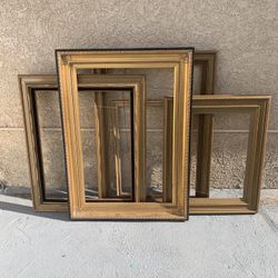 Lot Of 5 Golden Frames $75 Dollars For All