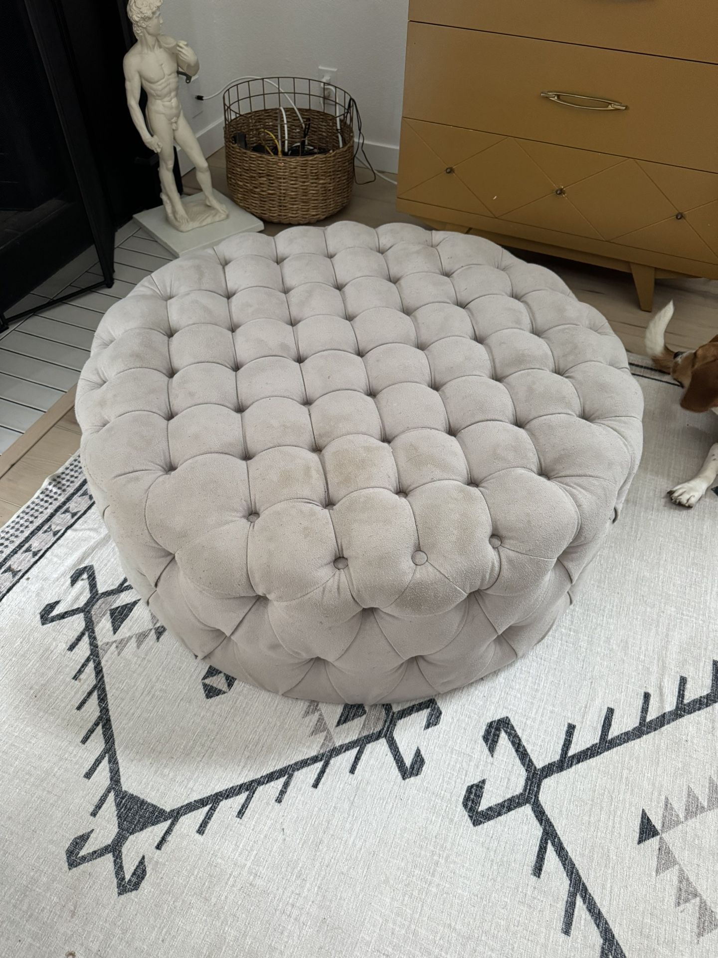 Gray Ottoman