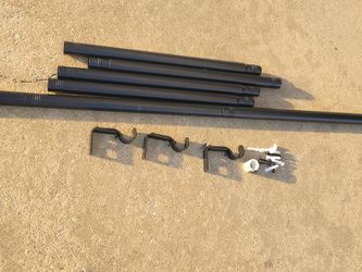 Brand new adjustable height curtain rod 