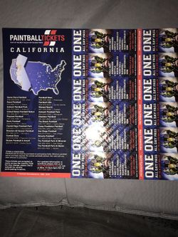 PAINTBALL TICKETS