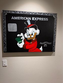American Express Donald Duck Painting
