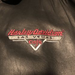 Harley Davidson Leather Jacket Mens 2XL Black