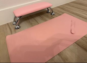 Reposamanos rosa + mat rosa