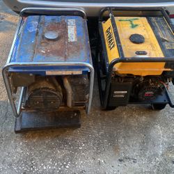 1 Dewalt Generator And 1 Yamaha Generator .the Dewalt Run But Not Producing Power .the Yamaha Needs A New Cab 