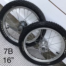 Ultra Rare , Alloy , Scrambler Nobby , 16” , Araya 7B , Spin Straight ,  Located In LaHabra Ca  , -—CAN SELL TIRES SEPARATELY 4 $50—