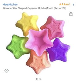 Silicon cupcake star mold