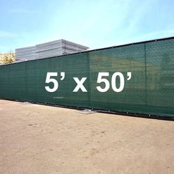 (New) $40 Outdoor 5x50’ Privacy Fence Wall Cover Garden Yard Backyard (3 colors)