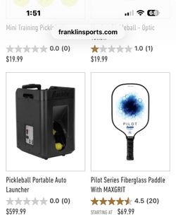 Franklin Pickleball Paddle In Sun City