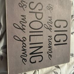 Birch wood Sign 
