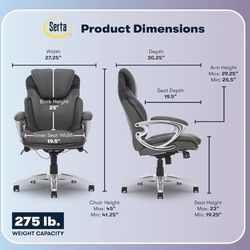 Serta Bryce Executive Office Chair With AIR technology.