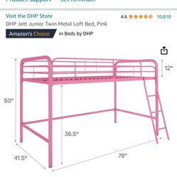 Pink Loft Bed 