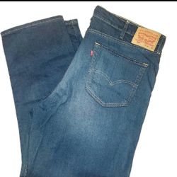 Levi 541 Jeans Mens Size  40x30 Denim Regular Fit Black Red Tab Medium Wash 