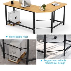 Black L Shape / Corner Desk