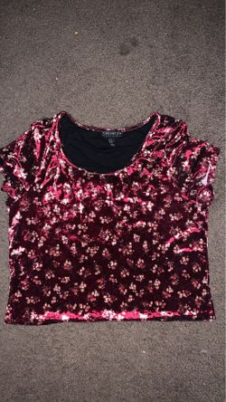 Velvet Crop Top Size 3X Forever 21