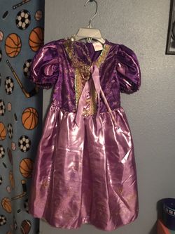 rapunzel costume sz 3t-4t with wand