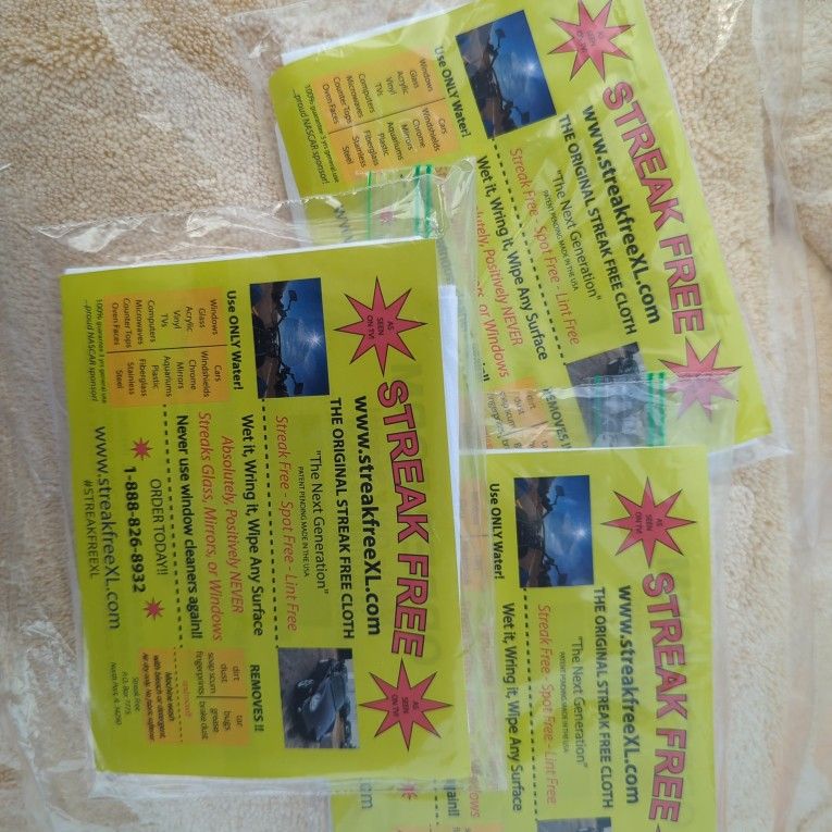Streakfree Cloth 3 Pack