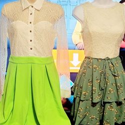 Two Beautiful Young Women Dress Size 1.