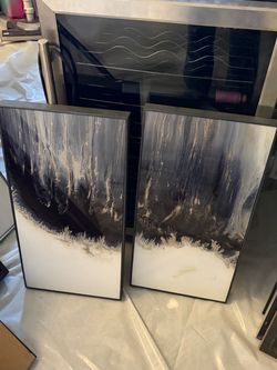 Beautiful Modern Abstract Wall Art – Set of 2-$125