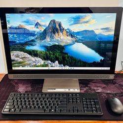 HP 24” ALL IN ONE TouchScreen AMD A9 8GB 500GB SSD Windows 11