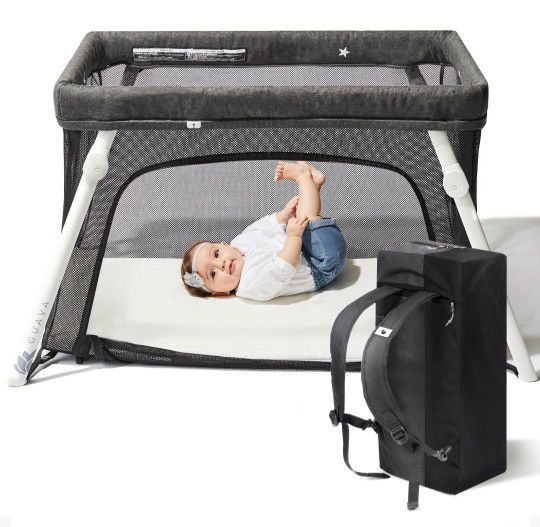 Guava Lotus Travel Crib with Lightweight Backpack Design