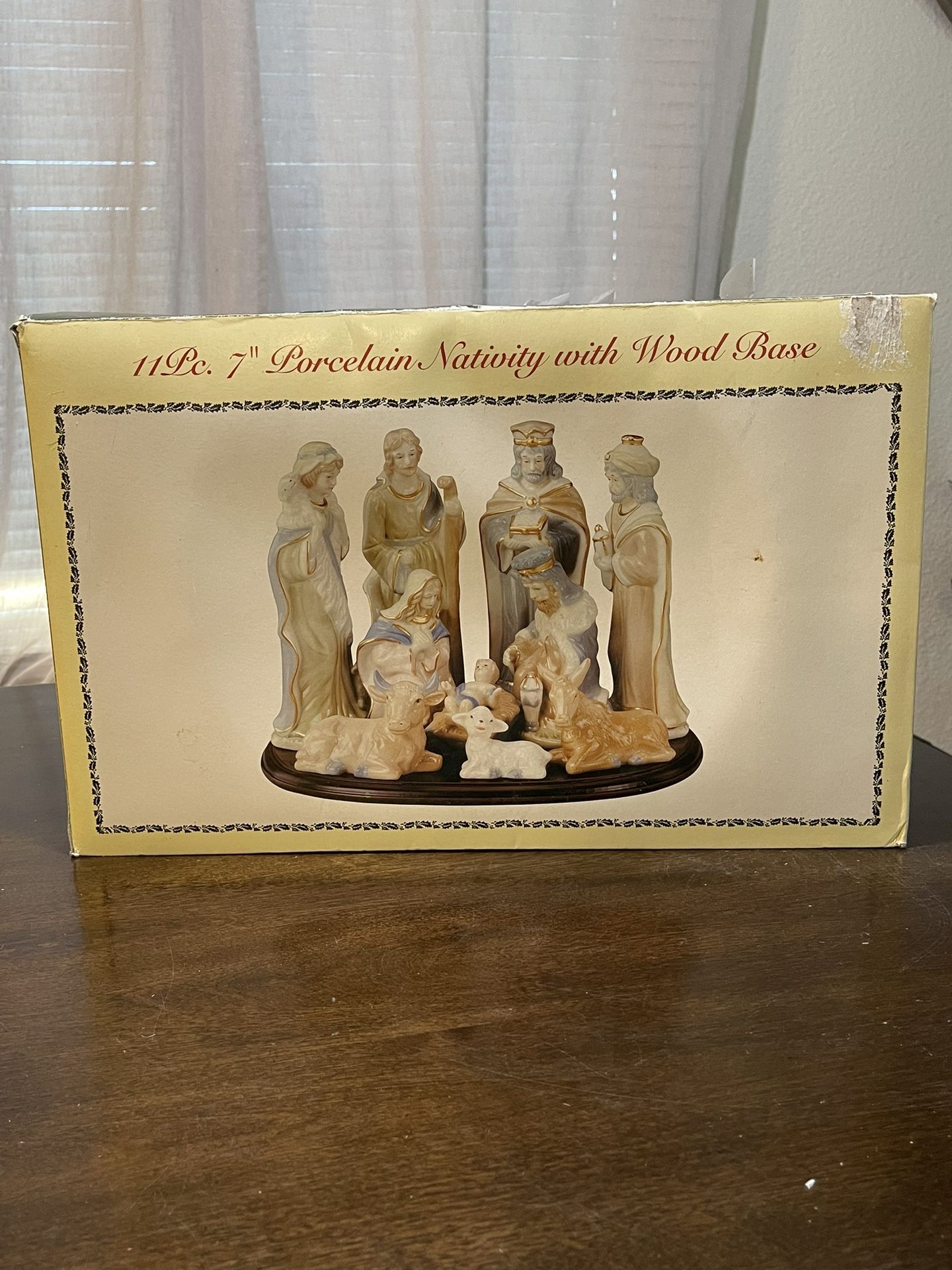International Bazaar Nativity 11 Pieces Porcelain Pastel Nativity Set 11pcs