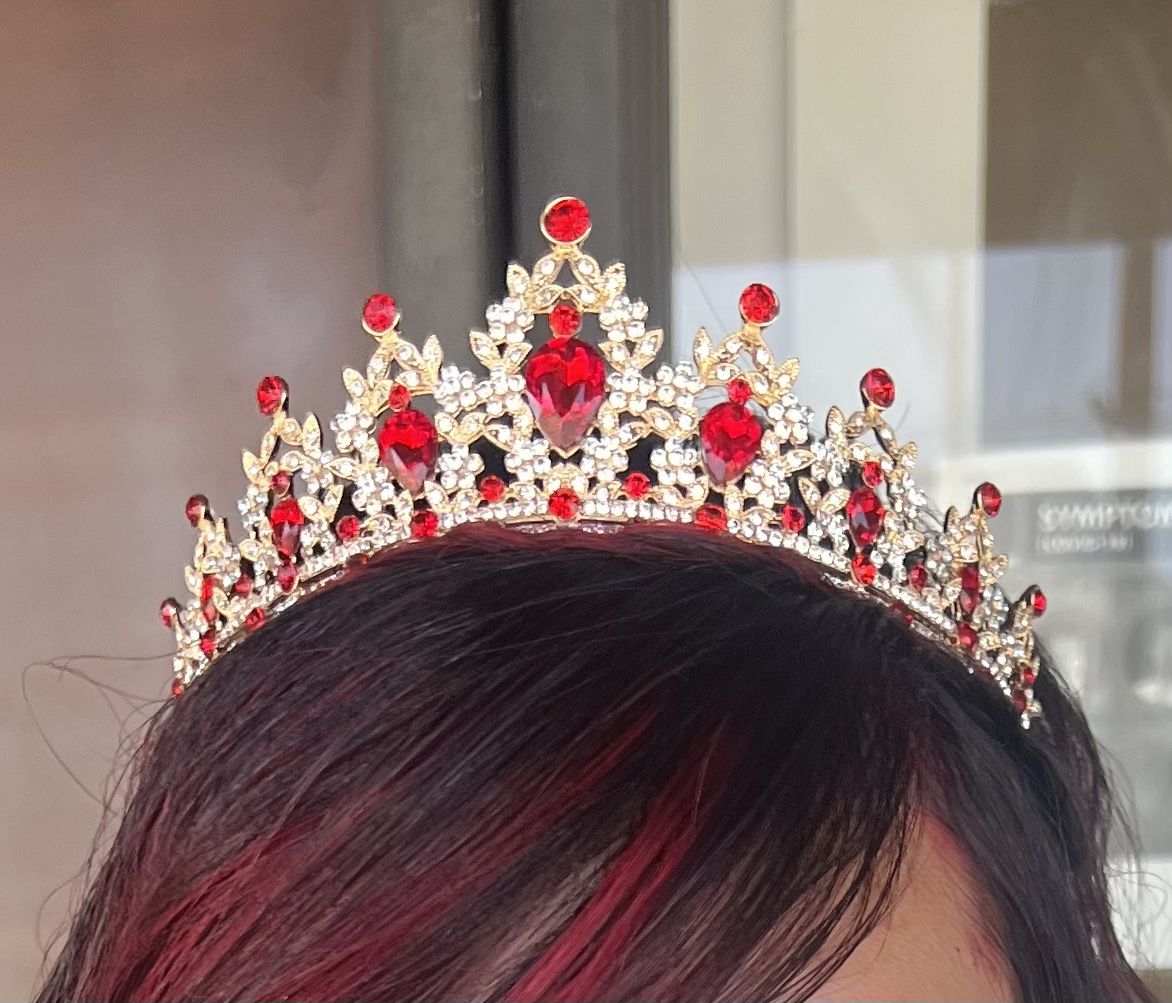 Red Quinceanera Crown