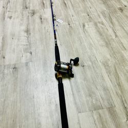 Fiblink 6’ 30-60lb brand new fishing rod with Kastking 70R fishing reel combo $80