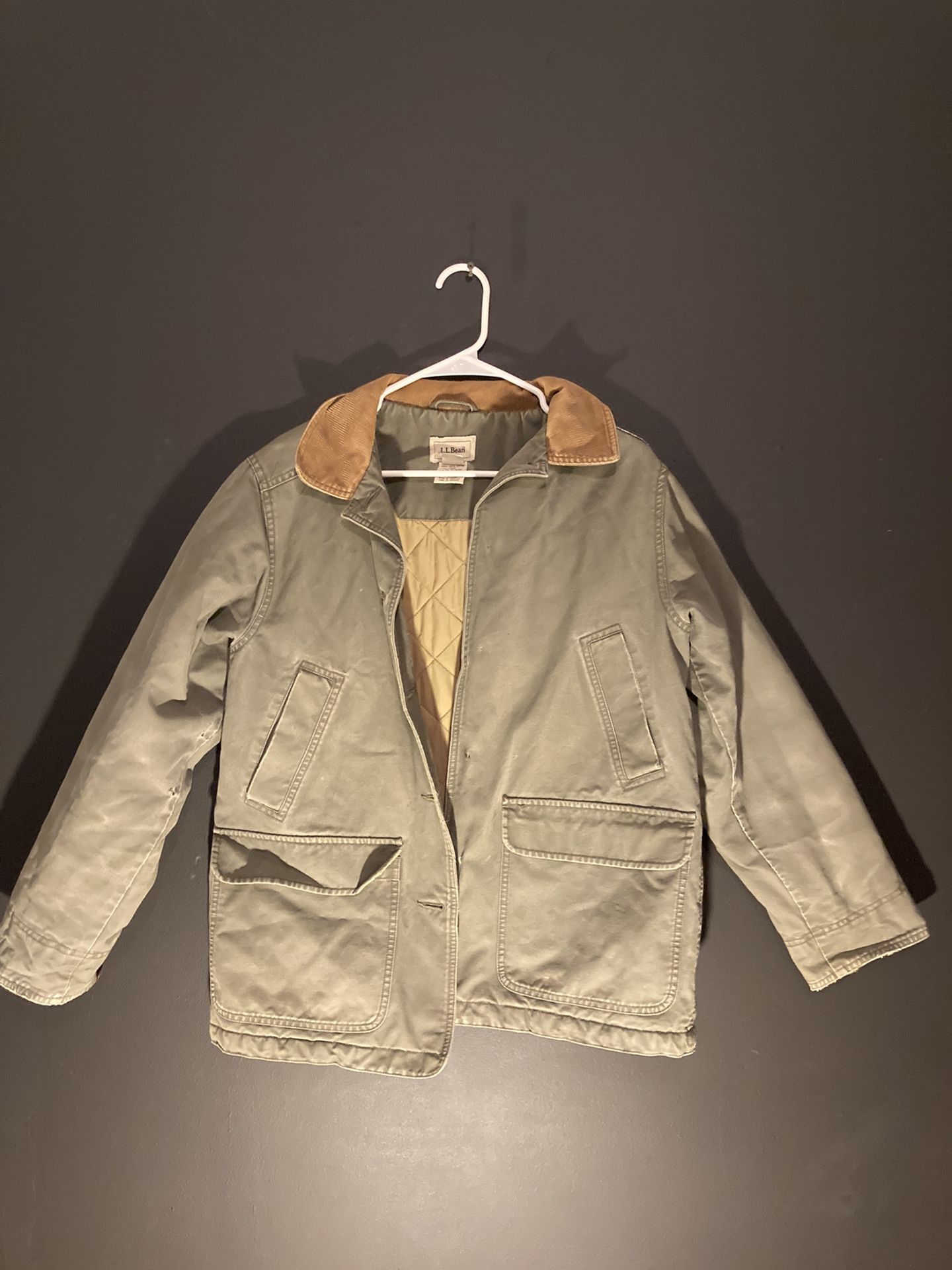 Vintage LL Bean Chore Barn Field Coat Quilted Jacket Women’s Medium
